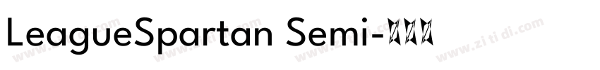 LeagueSpartan Semi字体转换 LeagueSpartan Semi字体转换